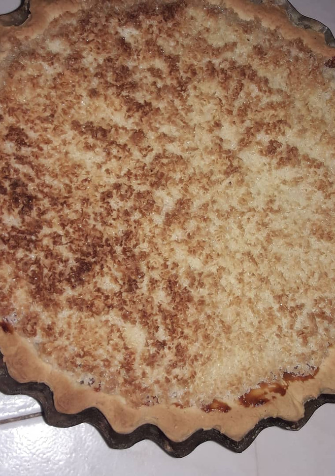 Una foto de Tarta de dulce de leche y coco