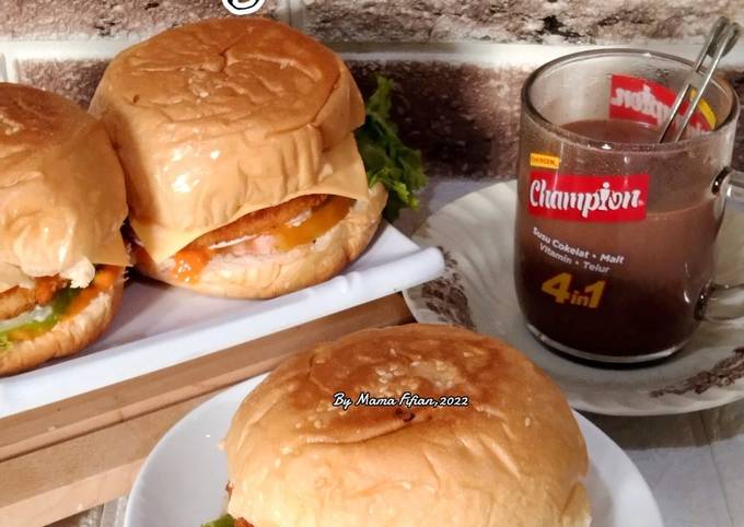 Resep Burger Rumahan Oleh Lanjarsih/Mama Fifian ( MasakanRumahan) - Cookpad