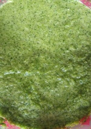 A picture of Frozen green sofrito cubes.