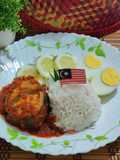 Nasi lemak Ikan Tongkol Rebus