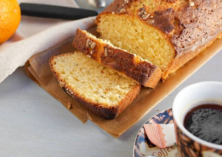 Bolo de laranja e mix de sementes 🍊