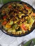 Cuscus con verduras y pollo