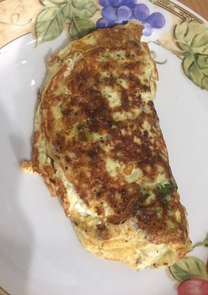Una foto de Tortilla de huevo con crema de leche