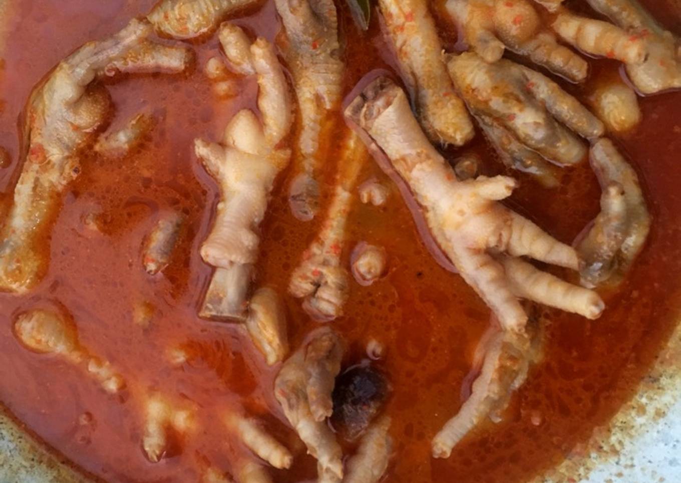 Ceker kuah pedas