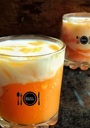 A picture of Mango lassi.