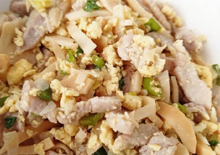 Tumis rebung has dalam 🐷 (non halal)