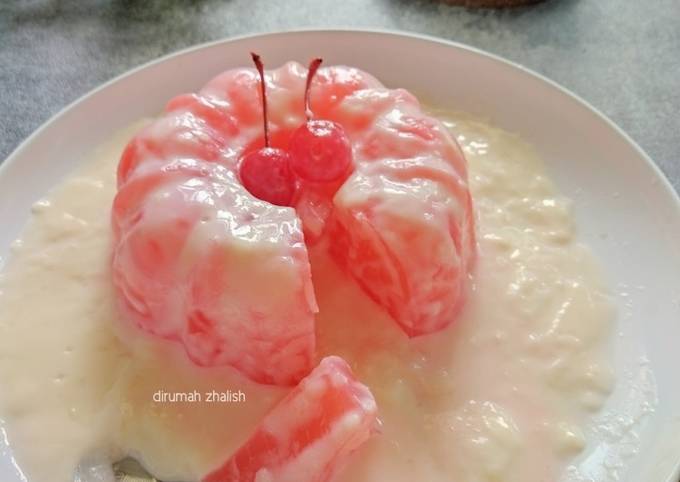 Resep Puding Cocopandan Vla Vanilla Oleh Farhah Cookpad