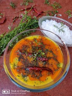 राजस्थानी कढ़ी (rajasthani kadhi recipe in Hindi) रेसिपी मुख्य फोटो