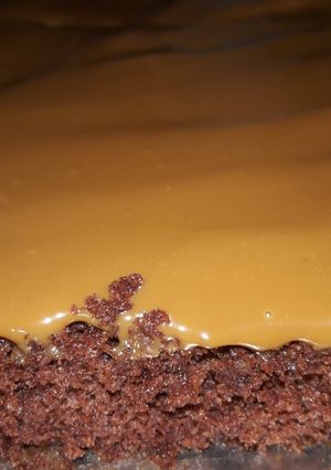 Una foto de Brownies con harina de algarroba