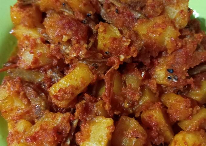 Resep Balado Kentang Teri Oleh Diyan Rosdiyanti Cookpad