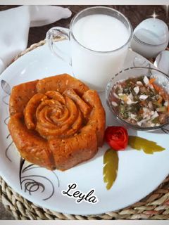 عکسی از دستور دو پیازه سیب زمینی