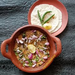 A picture of Baingan Bharta (वांग्याचे भरीत).