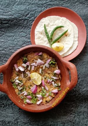 A picture of Baingan Bharta (वांग्याचे भरीत).