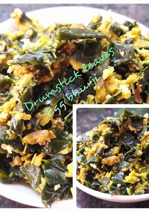 A picture of Drumstick leaves egg bhurji.