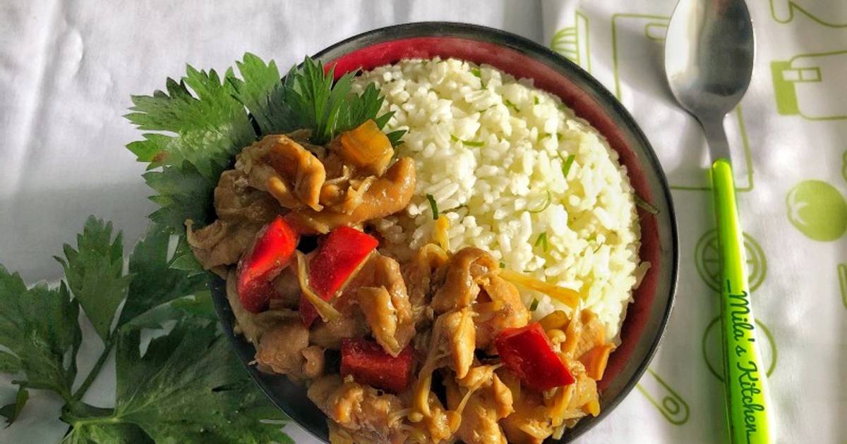 Resep Rice Bowl Nasi Daun Jeruk Dan Ayam Teriyaki Oleh Milas Kitchen