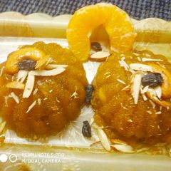 A picture of Orange rava halwa.