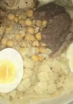 صورة لوصفة ثريدة القسنطينة الله الله