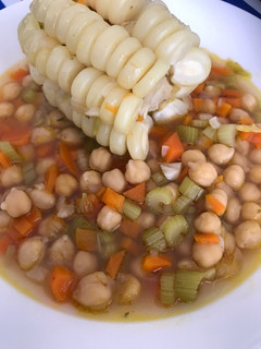Una foto de Sopa de garbanzos