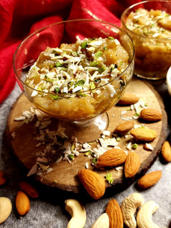 A picture of Custard Apple Halwa.