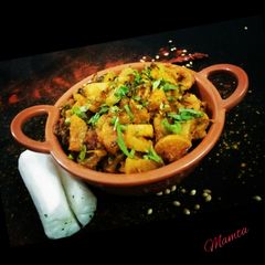 A picture of Mooli ki sabzi.