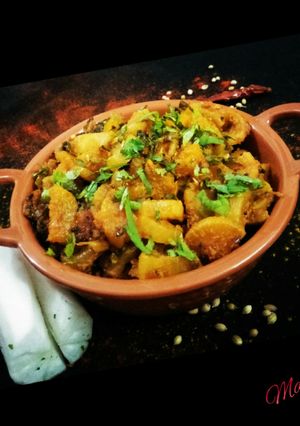 A picture of Mooli ki sabzi.