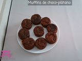 Brownie muffins de nueces y plátano (sin gluten)