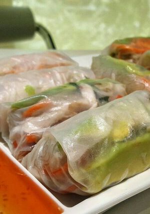 Una foto de Rollitos primavera