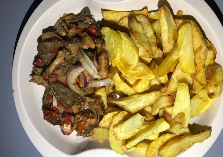 Recipe of Super Quick Homemade Shredded chicken and chips