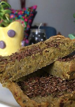 Una foto de Pan vegano de berenjenas