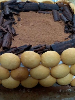 Foto resep Bday cake tiramisu egg drops murmer💓