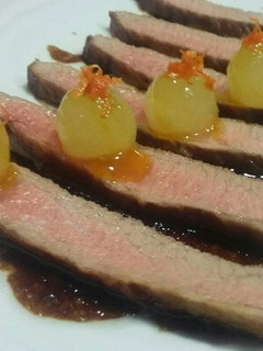 Una foto de Secreto ibérico con melón