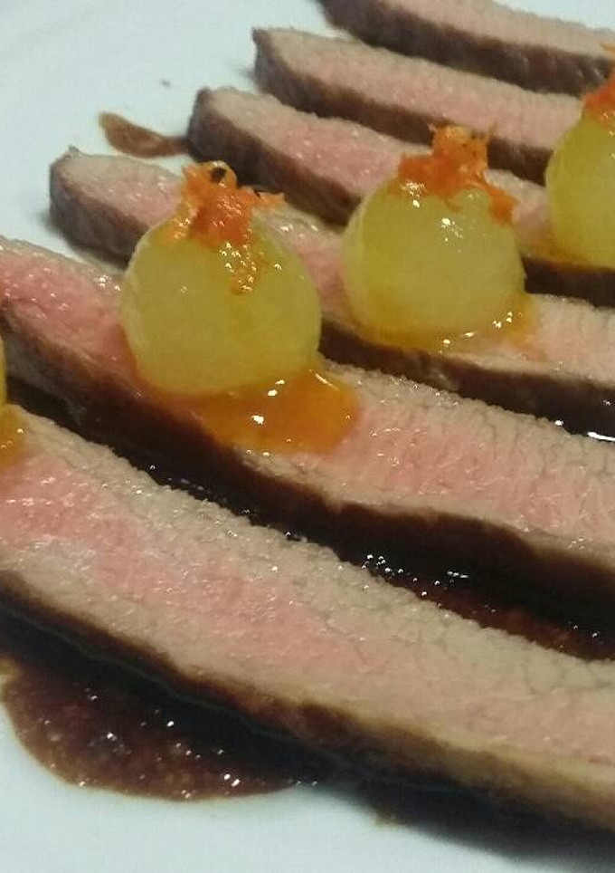 Una foto de Secreto ibérico con melón
