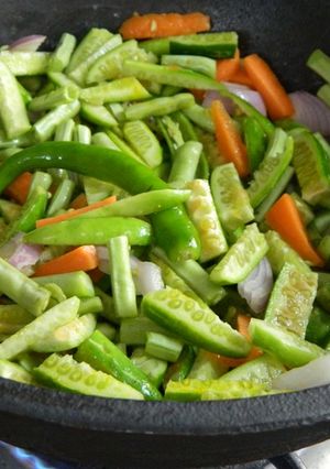 A picture of Mixed veggie fry.