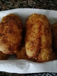 Una foto de Papa rellena