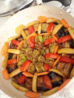صورة لوصفة محشي كوسا وباذنجان