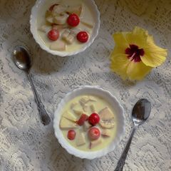 Vrat Ka Fruit Custard A picture of Vrat Ka Fruit Custard.