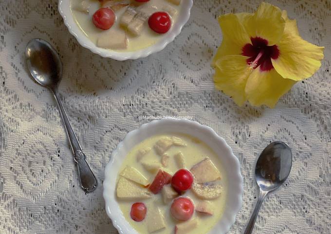 Easiest Way to Make Quick Vrat Ka Fruit Custard