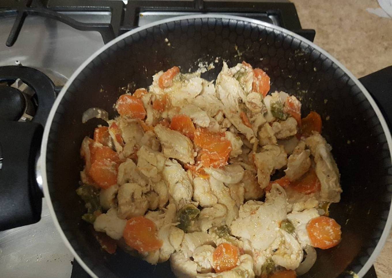 Pollo con verduras fácil