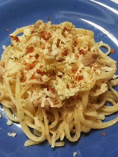 Foto resep Spaghetti/ Fettuccine Tuna Aglio e Olio 🐟