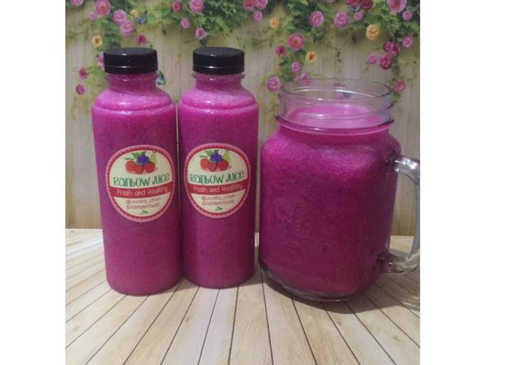 Resep Diet Juice Golden Melon Dragon Fruit Pineapple VCO yang Sempurna