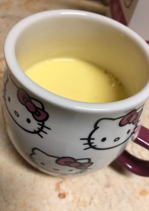 صورة لوصفة مشروب كاسترد الساخن ☃️