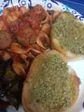 Orecchiette Pasta and Pesto Baguette