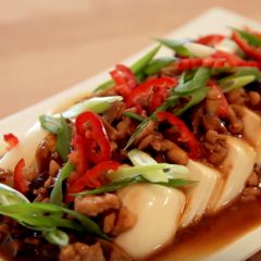 Steamed Tofu with Minced Meat A picture of Steamed Tofu with Minced Meat.