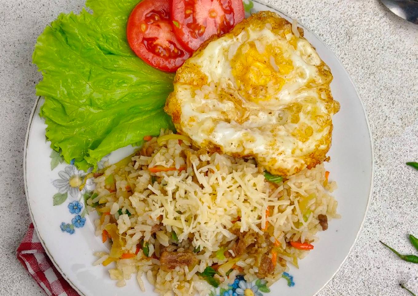 Nasi Goreng Cheese Meat