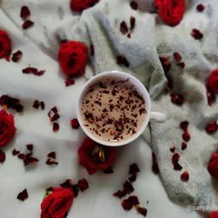A picture of Vegan and sugar free hot chocolate.