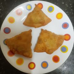 A picture of Corn, Spring Onions & Cheese Samosas - Festive Special.