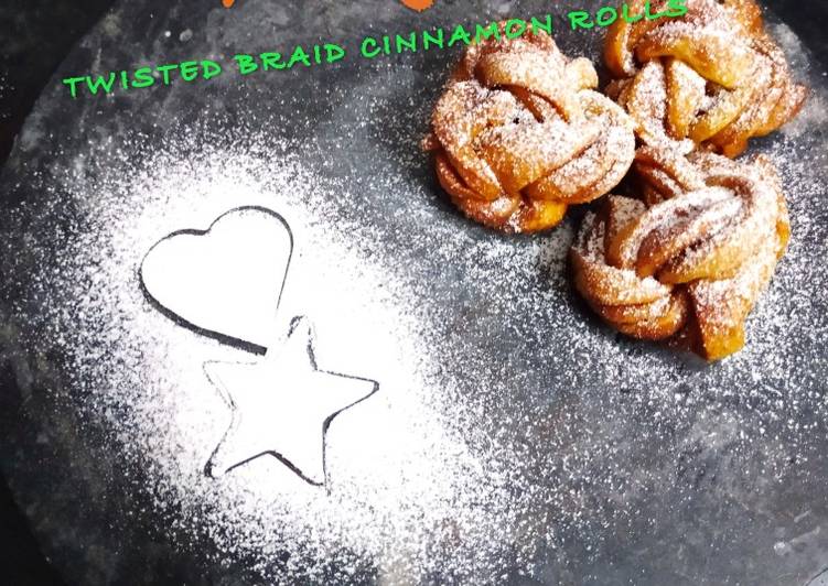 Easiest Way to Prepare Perfect Twisted braid cinnamon rolls