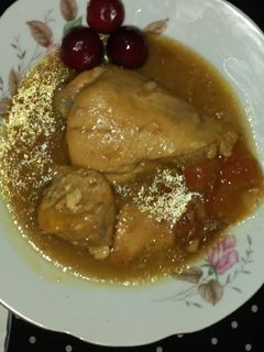 عکسی از دستور خوراک مرغ با آلو قرمز😋