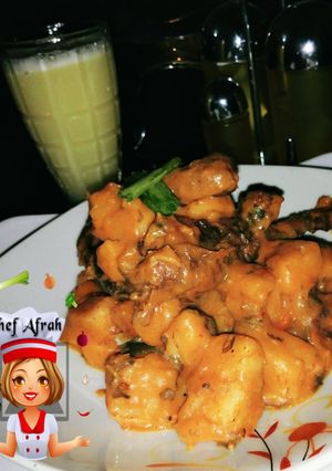 A picture of Yam porridge with orange juice.