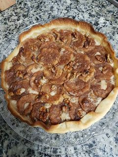 Una foto de Tarta de manzana y canela
